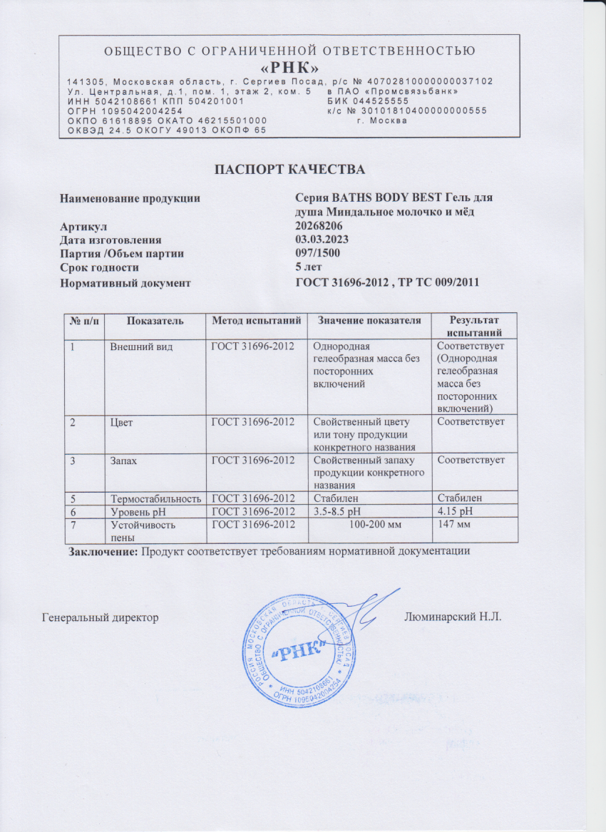 Паспорт №032023